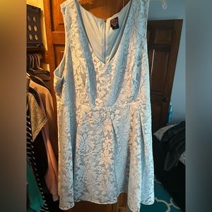 Torrid Light Blue Lace Dress